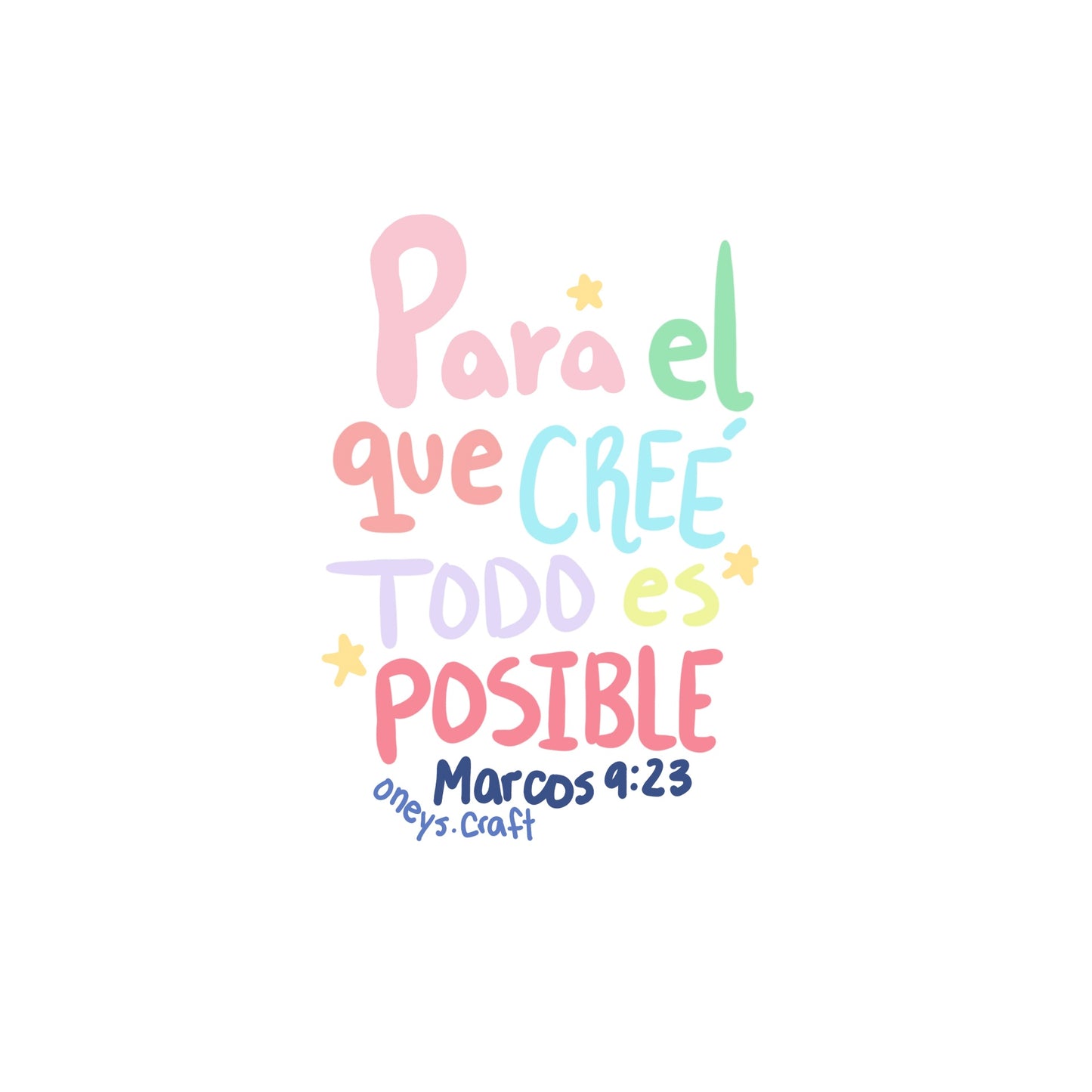 Para el que creé todo es POSIBLE ✨