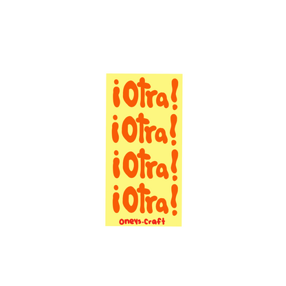 ¡OTRA! ¡OTRA! Magnetic bookmark