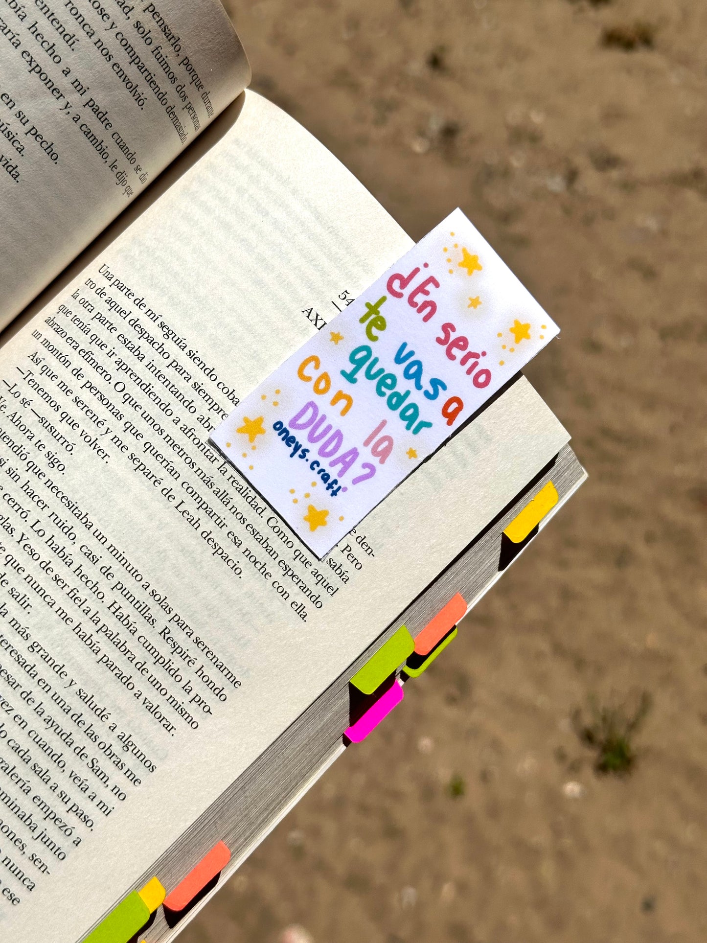 “Te vas a quedar con las ganas” bookmark ✨🎀