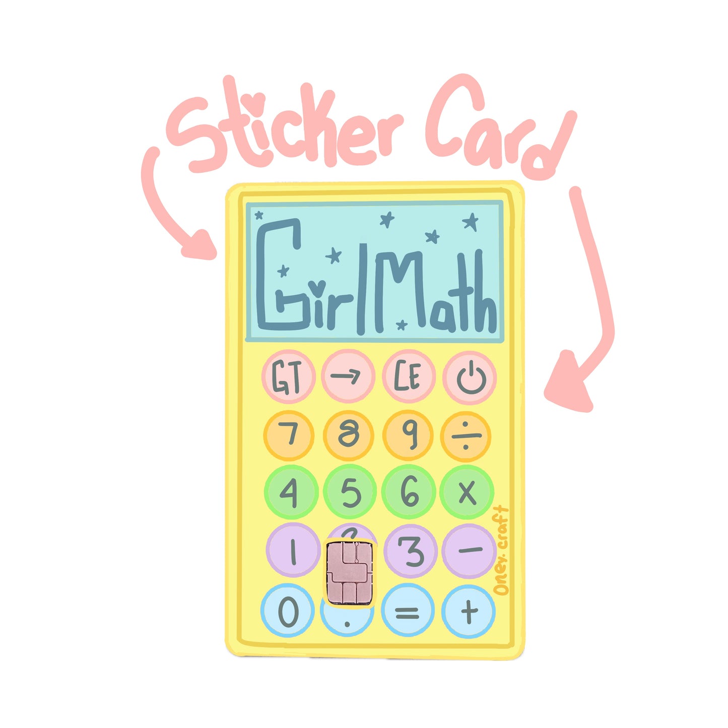 Girl math Card ⭐️